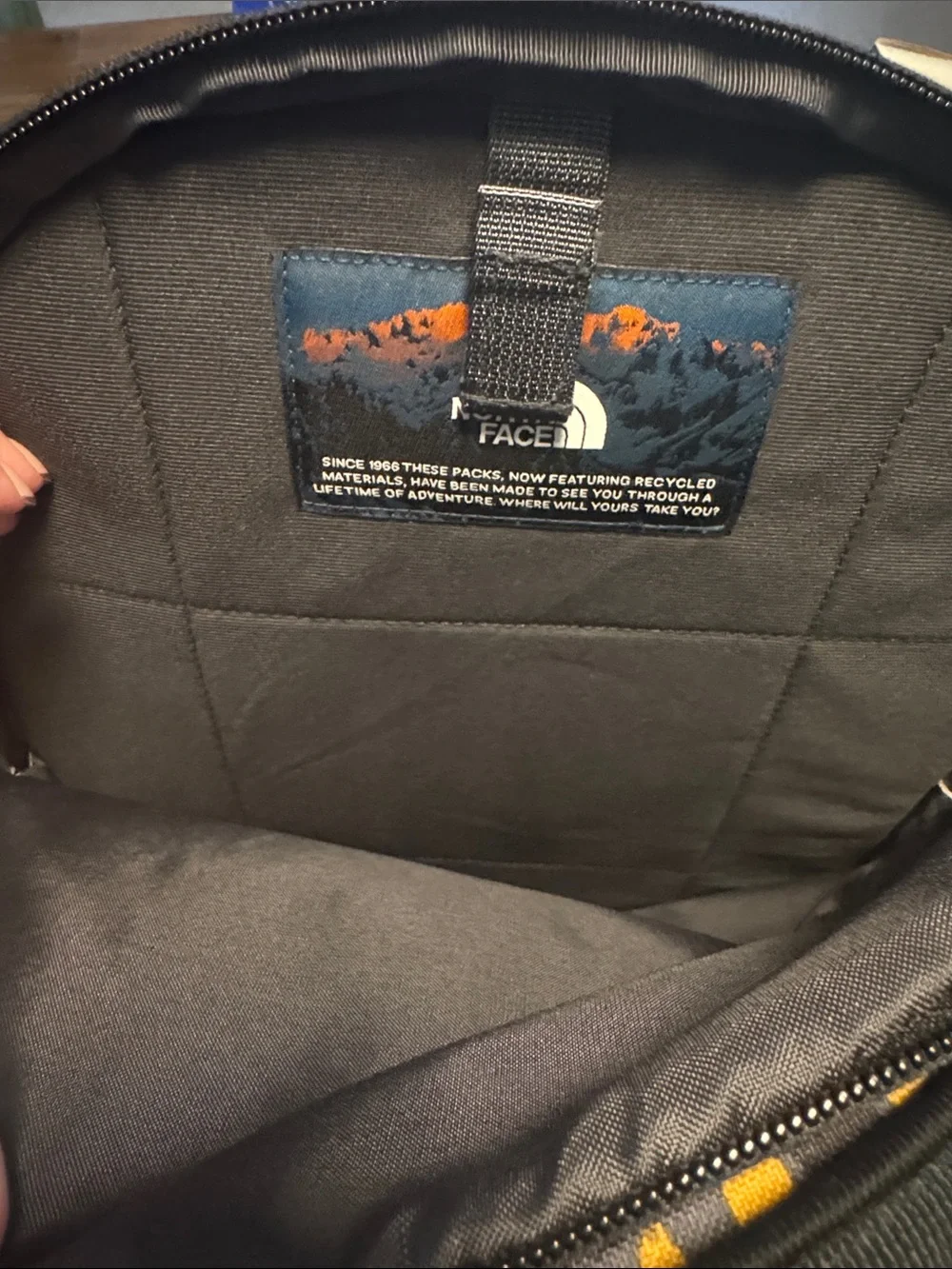 The North Face Borealis Backpack in Yellow Leopard Print
